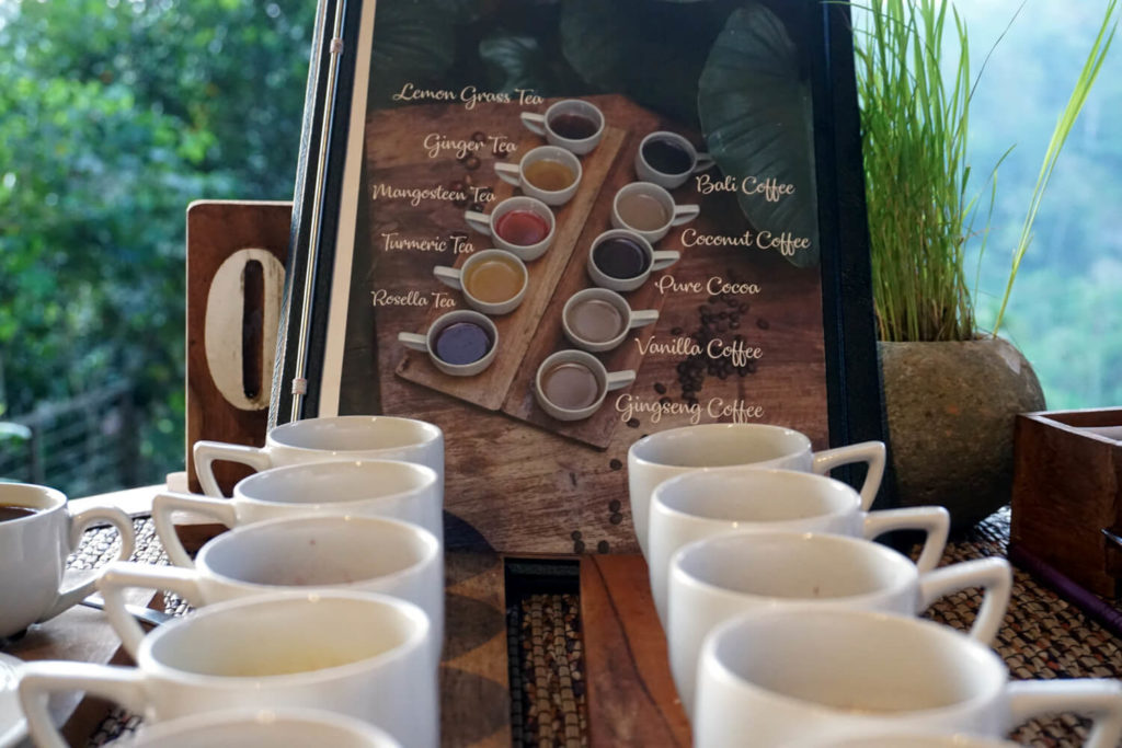 Kaffee- und Teeverkostung bei Kumulilir in Bali